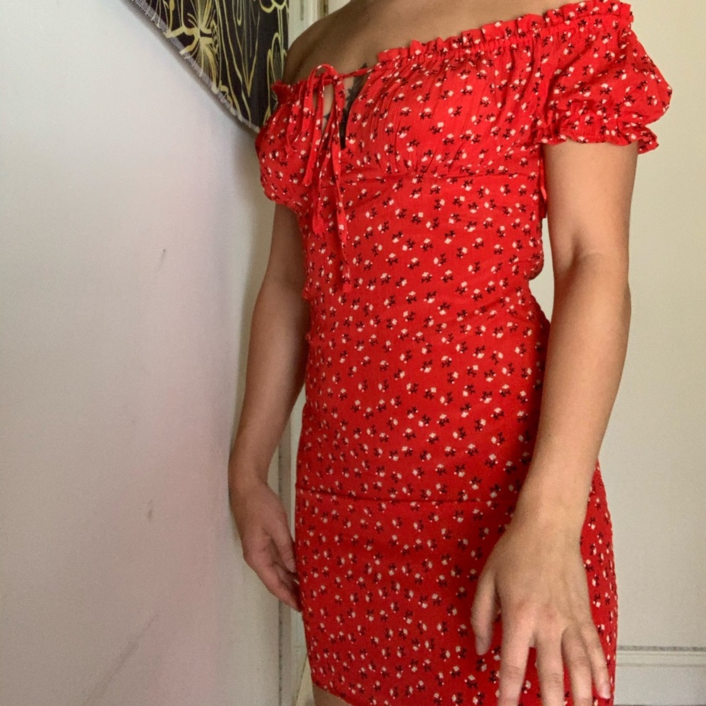 off shoulder dress